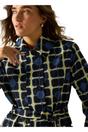 Navy Orla Kiely Waterproof Trench Coat, Image 4 of 5