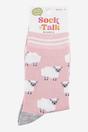 Pink Woolly Sheep Marl Bamboo Socks, Image 4 of 4