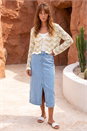 Ivory  Textured Shimmer Wave Shrug, Image 3 of 4