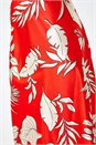 ORANGE Dusk Floral Satin A-Line Midi Skirt, Image 5 of 5