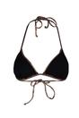 Brown WOVCOR Brown Metallic Triangle Bikini Top, Image 4 of 5