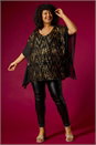 Gold Curve Zig Zag Sequin Overlay Top, Image 8 of 8