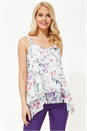 Ivory Floral Metallic Camisole Top, Image 1 of 7