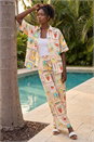 Ivory  Fruit Print Button Through Shirt, Image 5 of 5