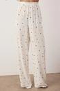 Beige 2-Piece Printed Woven Pajama Set, Image 2 of 3