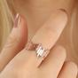 Rose Gold New Multiple Bar Sterling Silver Ring, Image 2 of 2