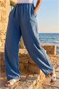 Indigo Petite Pull On Woven Trouser, Image 2 of 4