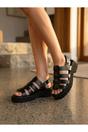 Black Rosa Cage Platform Sandals, Image 1 of 6