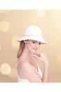 White Cassini - Straw Bucket Hat, Image 1 of 1