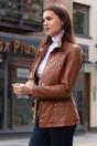 Tan Ashwood Leather Tan Versatile Real Leather Casual Jacket, Image 1 of 5