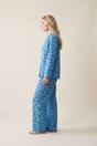 Sky Blue Celestial Cotton Pyjama Trouser Set, Image 2 of 4