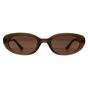 Brown Ray-Ban Brown Oval Matte Opal Brown Dark Brown RB4441D Bio Based, Image 1 of 3