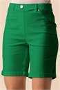 Emerald Turn Up Stretch Shorts, Image 1 of 4