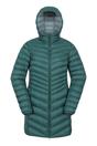 Green Florence Long Padded Jacket, Image 1 of 4
