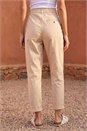 Stone Petite Cotton Blend Stretch Chino Trousers, Image 3 of 4