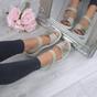 Beige AJVANI Beige Comfort Touch Close Sandals, Image 5 of 6