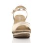  High Wedge Heel Ankle Strap Cork Sandals, Image 6 of 6