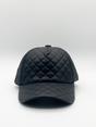 Black SVNX Black Quilted Cap, Image 1 of 4