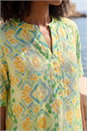 Green Watercolour Print Embellished Top, Image 4 of 4