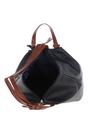 Black 'Lydia' Convertible Real Leather Tote Backpack, Image 5 of 5