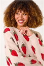 Ivory  Fruit Pattern Knit Jumper, Image 4 of 5