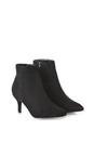 Black 'Anastsia' Low Mid Kitten High Heel Stiletto Zip-Up Ankle Boots, Image 5 of 5