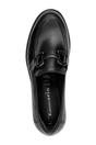 Black Tamaris Black Tamaris Black Leather Platform Loafers, Image 5 of 7