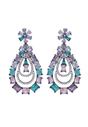 Dark Green Diva Luxury Pendant Earrings, Image 1 of 5