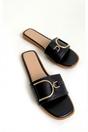 Black iKrush Black Ashleigh Gold Detail Sliders, Image 6 of 8