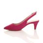 Fuchsia AJVANI Fuchsia Mid Heel Slingback Pointed Toe Court Shoes, Image 3 of 6