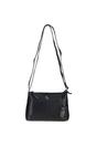 Black 'Delilah' Elegant Real Leather Crossbody Bag, Image 2 of 4