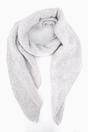 Light Grey Plain Heavyweight Asymmetric Winter Scarf, Image 1 of 4