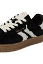 Black Tamaris Black Tamaris Womens Black White Fur Sneakers, Image 5 of 8