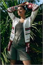 Ivory  Edge Crochet Detail Knit Cardigan, Image 7 of 7