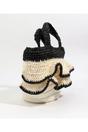 Black Saffira - Straw Crossbody Bag - Black, Image 2 of 3