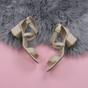 Natural AJVANI Natural Mid Block Heel Crossed Straps Sandals, Image 4 of 6