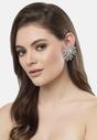Silver Floral Earrings, Image 4 of 5