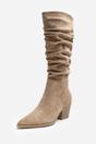 Camel Drelia Ruched Western Knee High Boot, Image 3 of 5