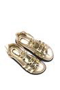 Gold XY LONDON Gold 'Haden' Flatform Gladiator Sandals With Chunky Sole, Image 6 of 6