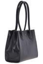 Navy Vegetable Tanned Real Leather Two Section With Mid Purse Bag, Image 2 of 3
