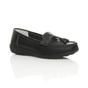 Black Comfort Boat Shoes Loafers, Image 1 of 8