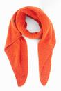 Orange Plain Heavyweight Asymmetric Winter Scarf, Image 1 of 4