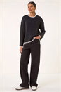 Black Stitch Detail Soft Knit Jumper, Image 4 of 6