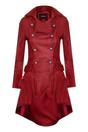 Red Womens Gothic Victorian Coat-Accra, Image 1 of 4