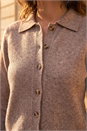 Camel  Petite Collar Cardigan, Image 4 of 4