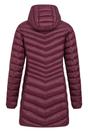 Burgundy Florence Long Padded Jacket, Image 2 of 5