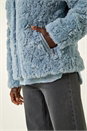 Light Blue  Teddy Borg Jacket, Image 6 of 6