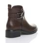 Brown AJVANI Brown Flat Low Heel Ankle Boots, Image 4 of 6
