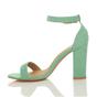 Mint AJVANI Mint High Block Heel Ankle Strap Sandals, Image 3 of 6
