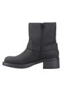 Black Nino Mid Cut Biker Boots, Image 3 of 5